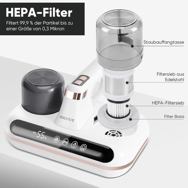 Cleanova™ – Aspirapolvere Igienizzante Antiacaro a Luce UV e Ultrasuoni - MrPromo